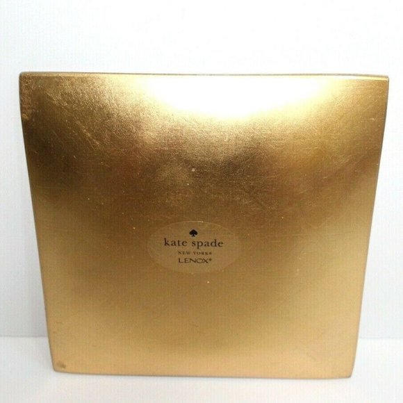 kate spade x Lenox Square Tray Gold Tone NO BOX - Picture 4 of 4